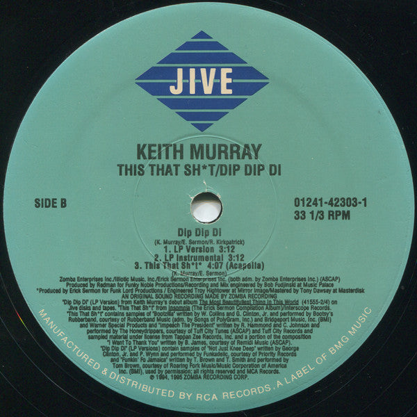 Keith Murray ~ This That Sht / Dip Dip Di (Vinyl) - Djungel & Jazz