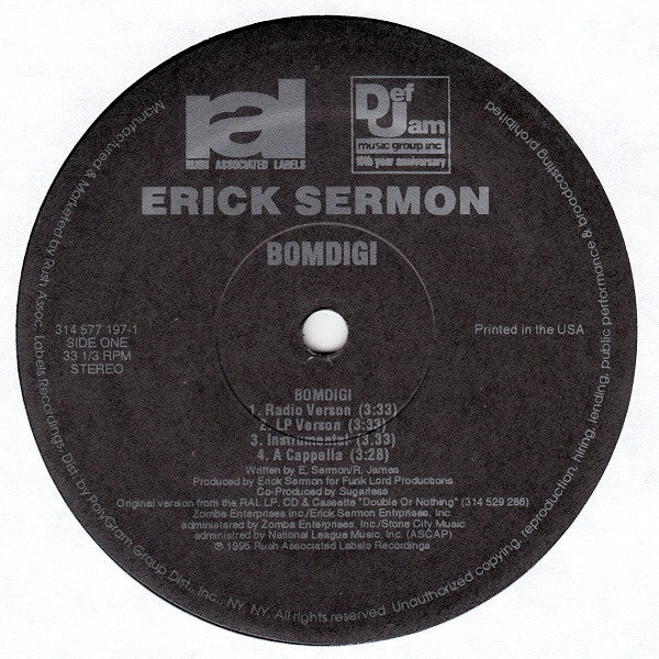 Erick Sermon ~ Bomdigi (Vinyl) - Djungel & Jazz