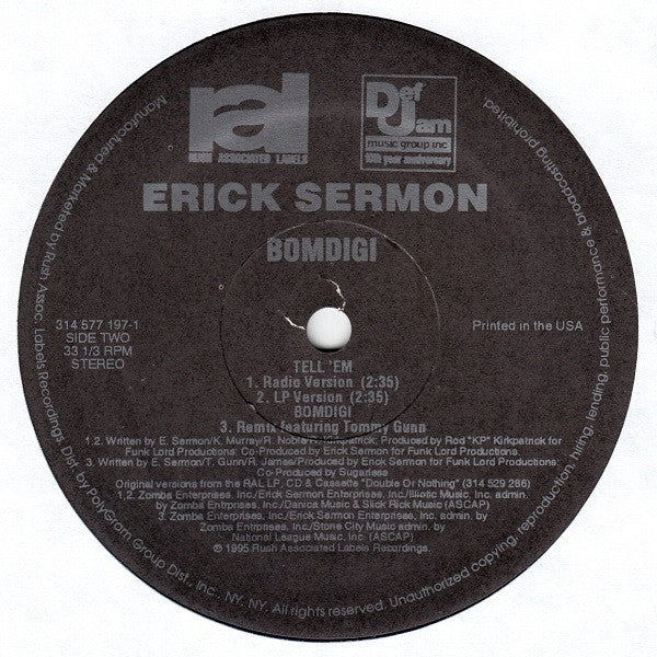 Erick Sermon ~ Bomdigi (Vinyl) - Djungel & Jazz