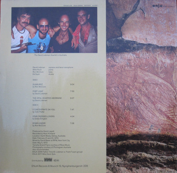 Dave Liebman Quartet Feat. Mike Nock ~ The Opal Heart (Vinyl) - Djungel & Jazz