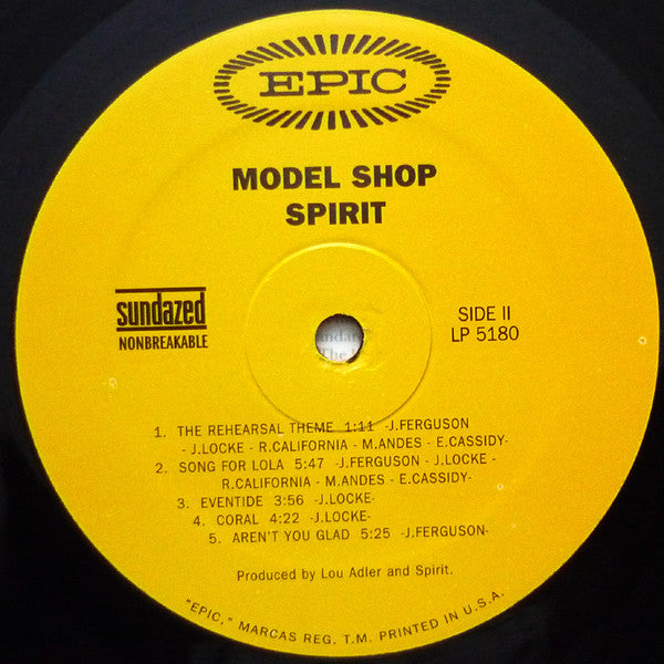Spirit (8) : Model Shop (LP, Album, Mono)