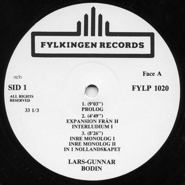 Lars-Gunnar Bodin ~ Clouds (Vinyl) - Djungel & Jazz