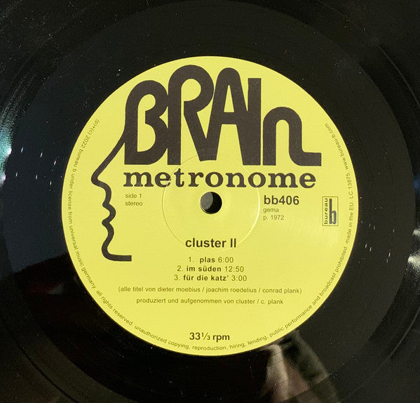 Cluster : Cluster II (LP, Album, Ltd, Num, RE, 180)
