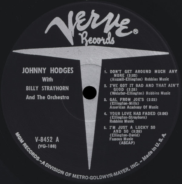 Johnny Hodges With Billy Strayhorn ~ Johnny Hodges With Billy Strayhorn And The Orchestra (Vinyl) - Djungel & Jazz