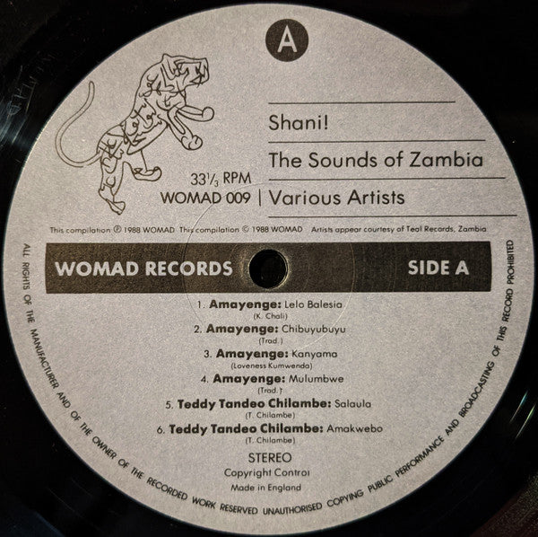 Various ~ Shani! The Sounds Of Zambia (Vinyl) - Djungel & Jazz