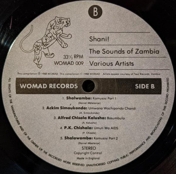 Various ~ Shani! The Sounds Of Zambia (Vinyl) - Djungel & Jazz