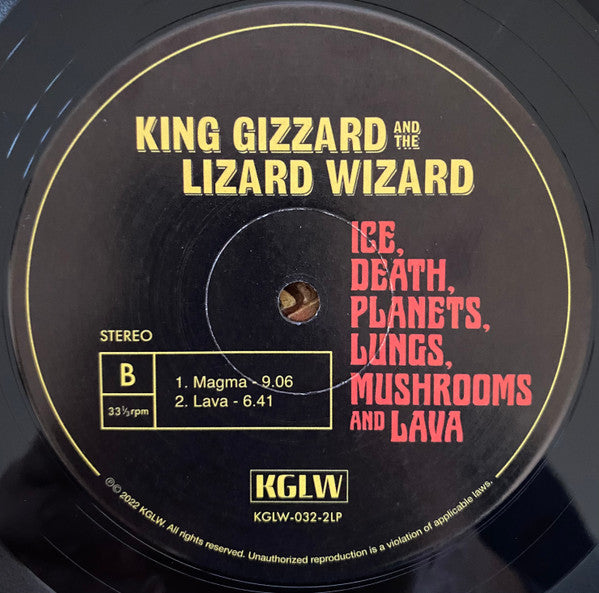 King Gizzard And The Lizard Wizard : Ice, Death, Planets, Lungs, Mushrooms And Lava (2xLP, Album, Rec)