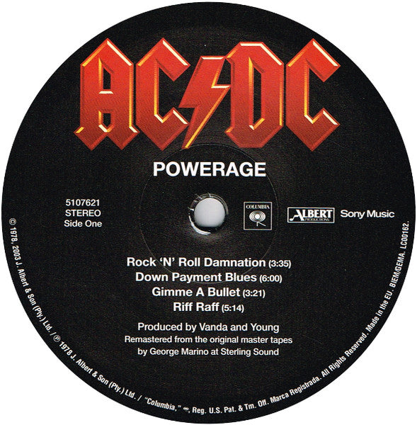 AC/DC ~ Powerage (Vinyl) - Djungel & Jazz