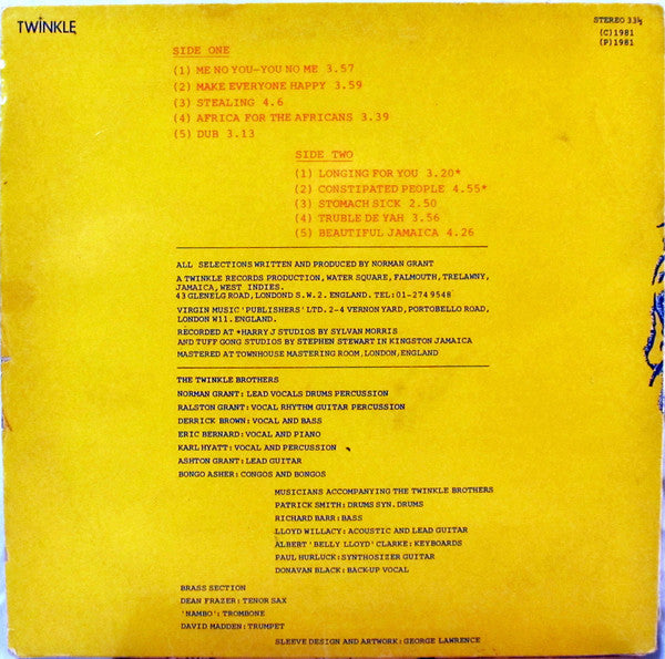The Twinkle Brothers* : Me No You - You No Me (LP, Album)