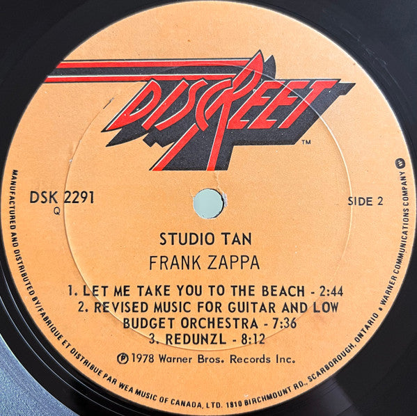 Frank Zappa : Studio Tan (LP, Album)