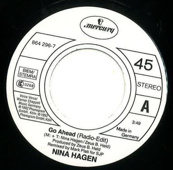 Nina Hagen ~ Go Ahead (Vinyl) - Djungel & Jazz