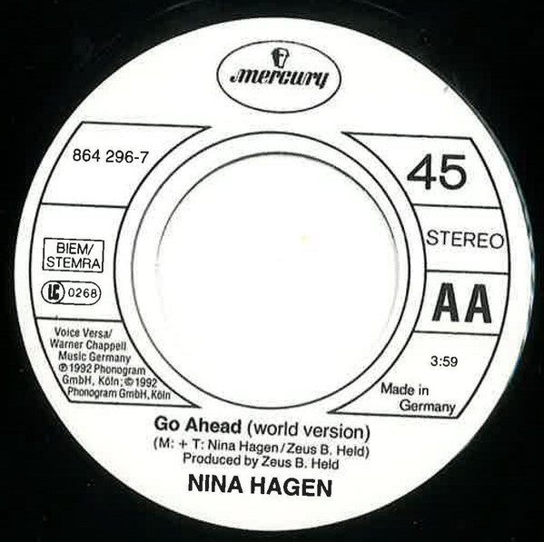 Nina Hagen ~ Go Ahead (Vinyl) - Djungel & Jazz