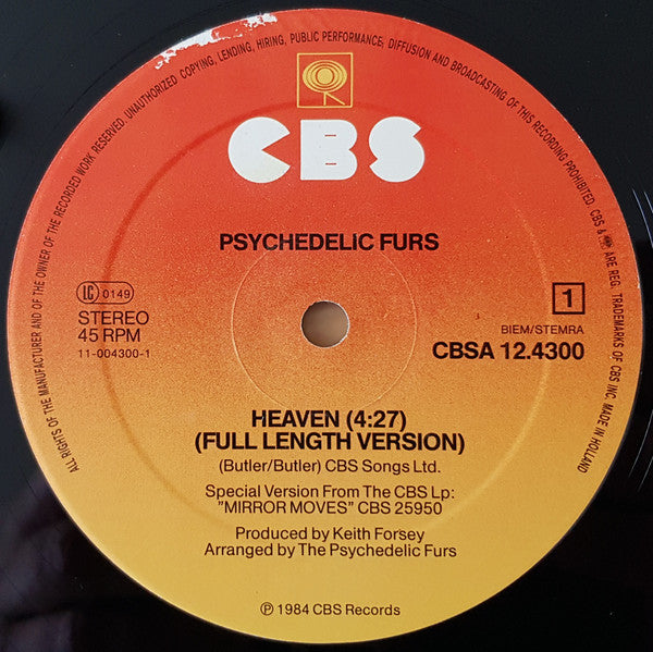 Psychedelic Furs ~ Heaven (Vinyl) - Djungel & Jazz