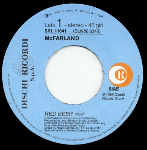 McFarland ~ Red Beer (Vinyl) - Djungel & Jazz