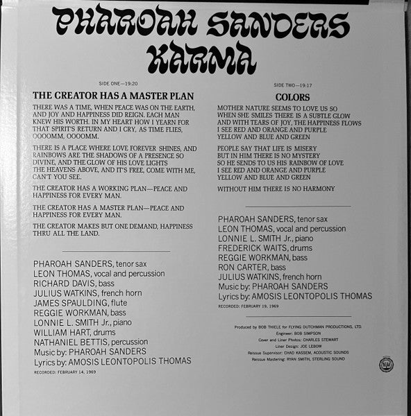 Pharoah Sanders ~ Karma (Vinyl) - Djungel & Jazz