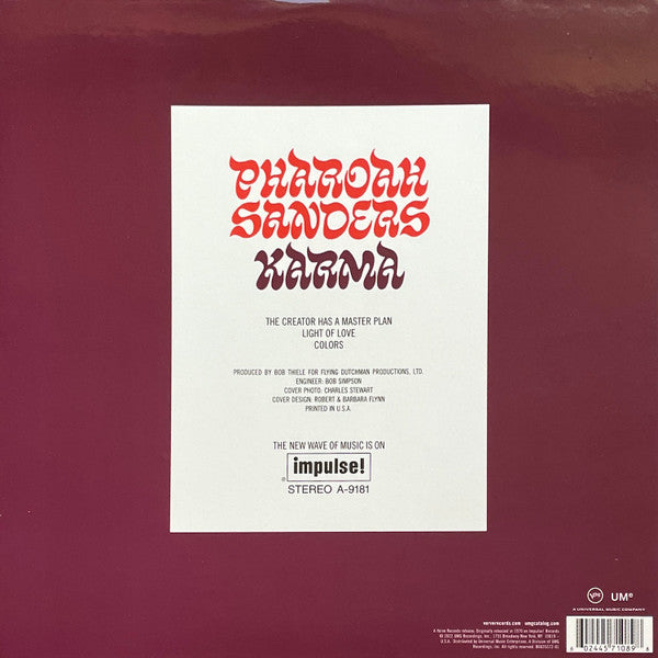 Pharoah Sanders ~ Karma (Vinyl) - Djungel & Jazz