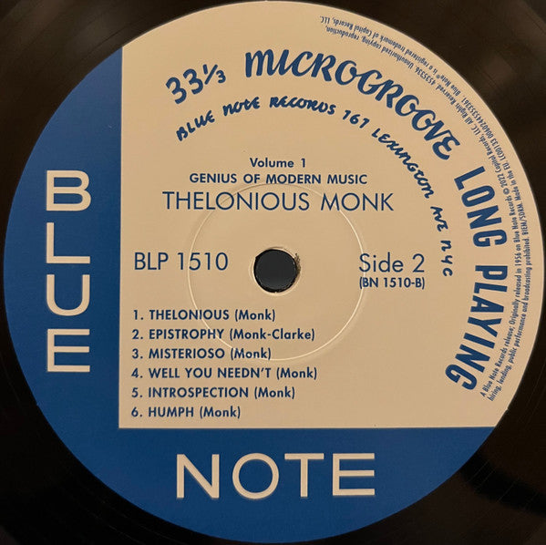 Thelonious Monk : Genius Of Modern Music (Volume One) (LP, Comp, Mono, RE, RM, 180)