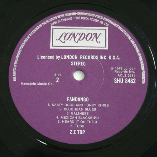 ZZ Top ~ Fandango! (Vinyl) - Djungel & Jazz