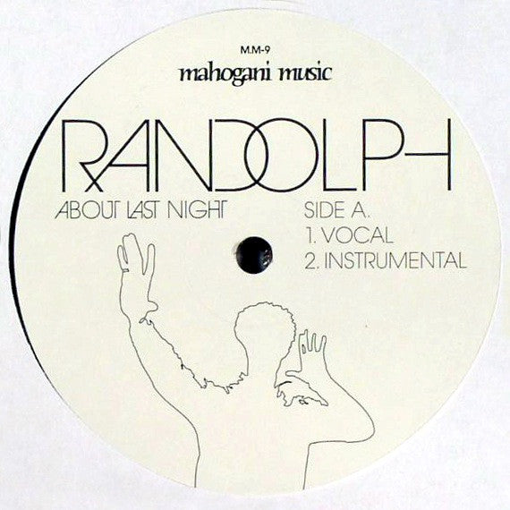 Paul Randolph : About Last Night (12")