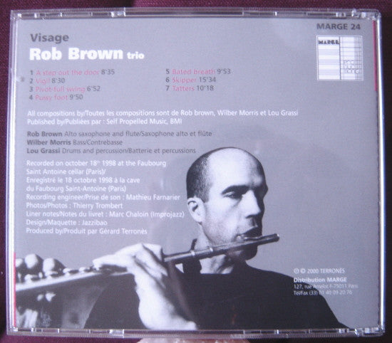 Rob Brown Trio ~ Visage (Vinyl) - Djungel & Jazz