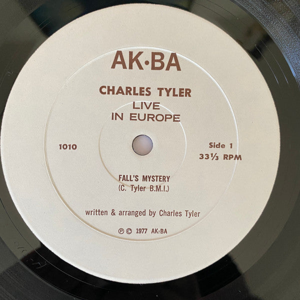 Charles Tyler ~ Live In Europe: Jazz Festival Umea (Vinyl) - Djungel & Jazz