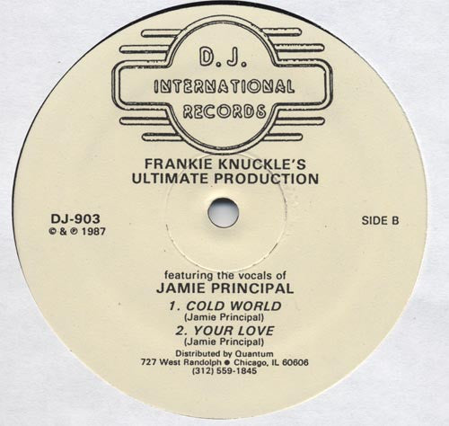 Frankie Knuckles Featuring Jamie Principle : Ultimate Production (12")