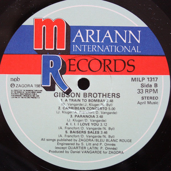 Gibson Brothers ~ Quartier Latin (Vinyl) - Djungel & Jazz