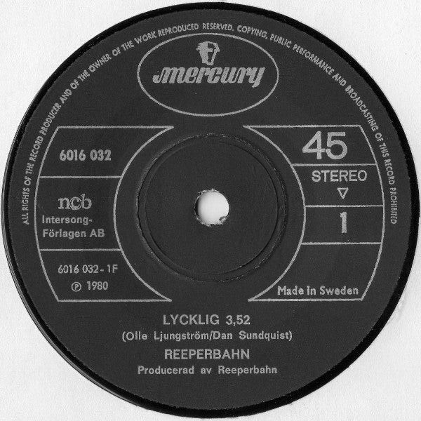 Reeperbahn (2) : Lycklig (7", Single, Dar)
