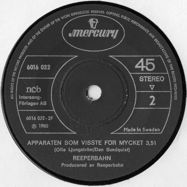 Reeperbahn (2) : Lycklig (7", Single, Dar)