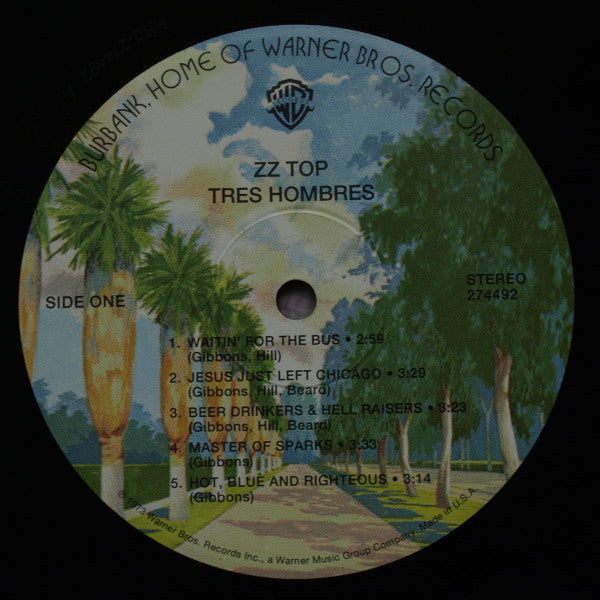 ZZ Top : Tres Hombres (LP, Album, RE, RM, 180)