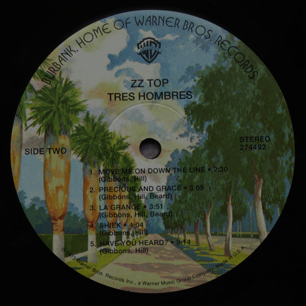 ZZ Top : Tres Hombres (LP, Album, RE, RM, 180)