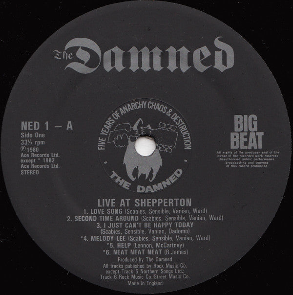 The Damned ~ Live Shepperton 1980 (Vinyl) - Djungel & Jazz