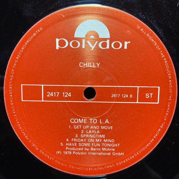 Chilly ~ Come To L.A. (Vinyl) - Djungel & Jazz