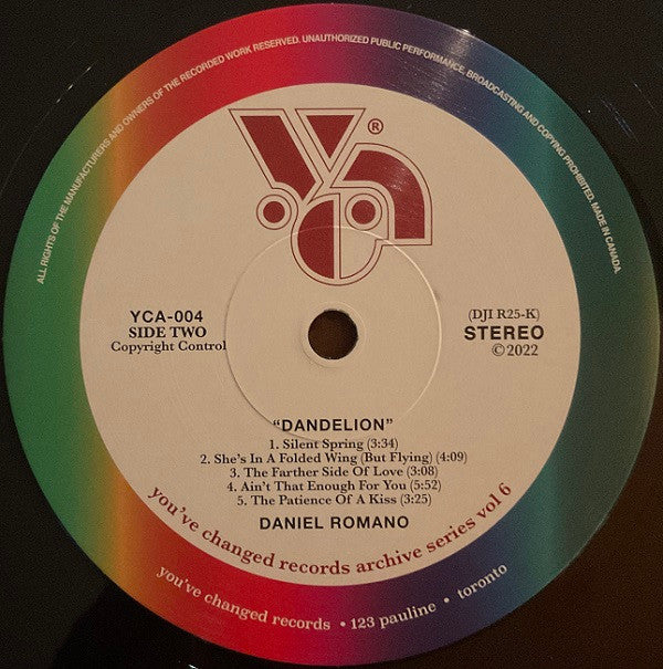 Daniel Romano ~ Dandelion (Vinyl) - Djungel & Jazz