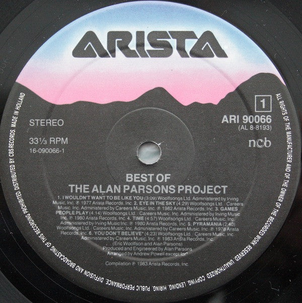 The Alan Parsons Project ~ The Best Of The Alan Parsons Project (Vinyl) - Djungel & Jazz