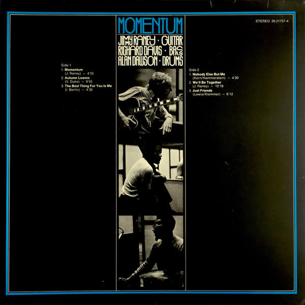 Jimmy Raney / Richard Davis / Alan Dawson ~ Momentum (Vinyl) - Djungel & Jazz