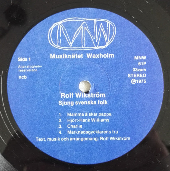 Rolf Wikström ~ Sjung Svenska Folk (Vinyl) - Djungel & Jazz