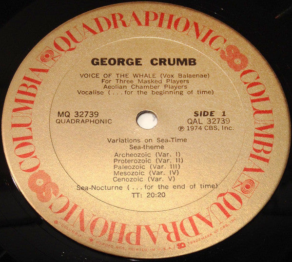 George Crumb ~ Voice Of The Whale / Night Of The Four Moons (Vinyl) - Djungel & Jazz