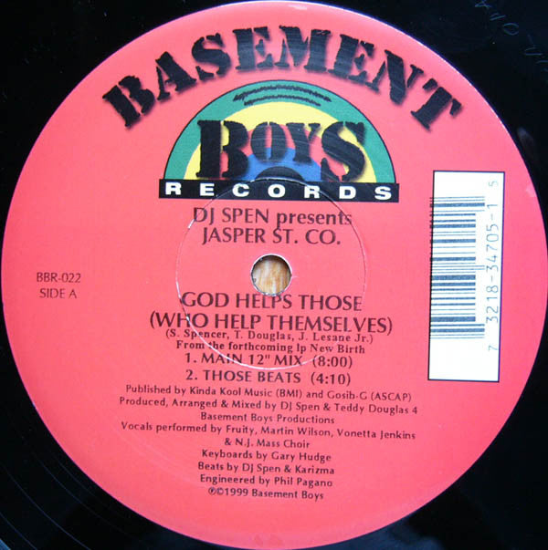 DJ Spen Presents Jasper Street Co. ~ God Helps Those (Who Help Themselves) (Vinyl) - Djungel & Jazz