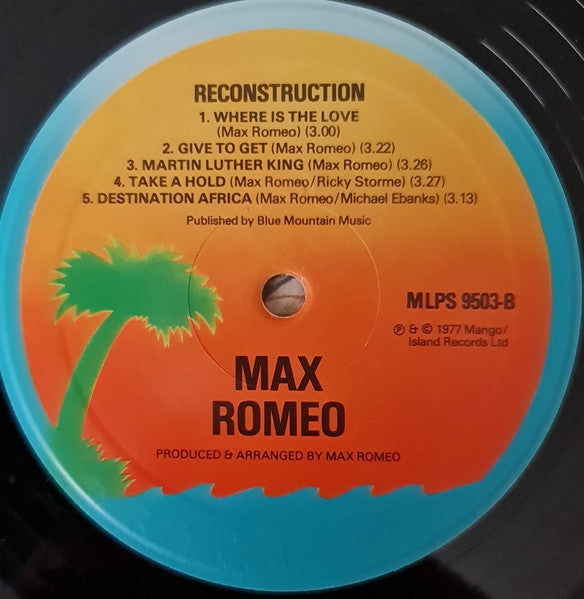 Max Romeo : Reconstruction (LP, Album)