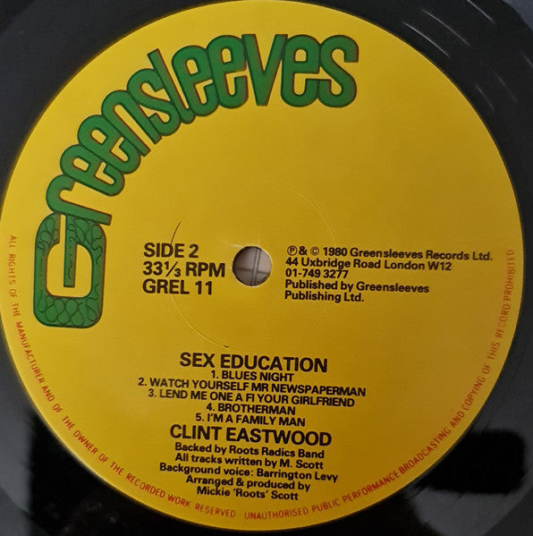 Clint Eastwood ~ Sex Education (Vinyl) - Djungel & Jazz