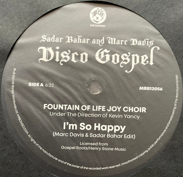 Sadar Bahar And Marc Davis ~ Disco Gospel (Vinyl) - Djungel & Jazz