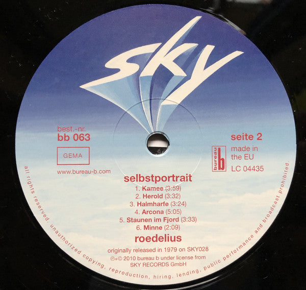 Roedelius ~ Selbstportrait (Teil 1 Sanfte Musik) (Vinyl) - Djungel & Jazz