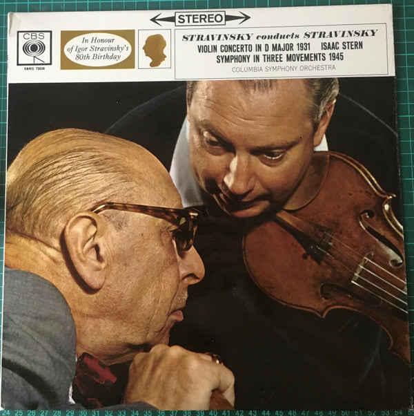 Stravinsky*, Isaac Stern, Columbia Symphony Orchestra : Stravinsky Conducts Stravinsky (Violin Concerto In D Major 1931 Symphony In Three Movements 1945) (LP, RE)