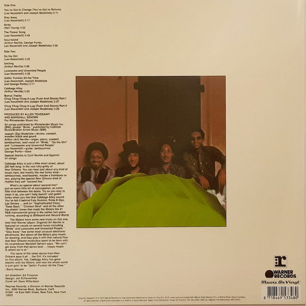 The Meters ~ Cabbage Alley (Vinyl) - Djungel & Jazz