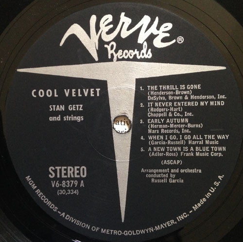 Stan Getz And Strings ~ Cool Velvet (Vinyl) - Djungel & Jazz