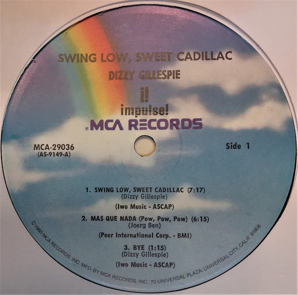 Dizzy Gillespie ~ Swing Low, Sweet Cadillac (Vinyl) - Djungel & Jazz