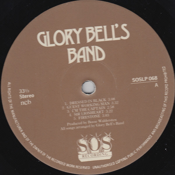 Glory Bell's Band : Dressed In Black (LP, Album)