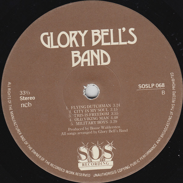 Glory Bell's Band : Dressed In Black (LP, Album)