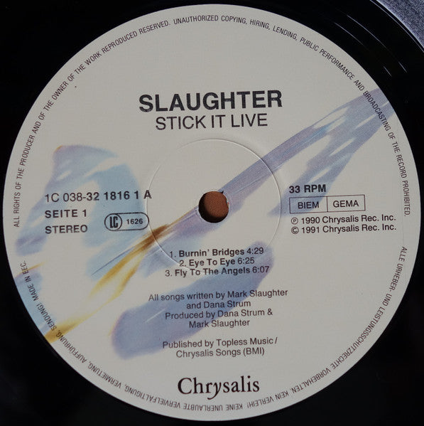 Slaughter : Stick It Live (LP)